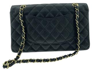 Chanel Caviar Quilted Jumbo Double Flap Black